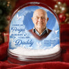 Custom Photo Acrylic Snow Globe - Personalized Christmas Memorial Sympathy Gifts For Loss Of Mom, Dad - Your Light Still Guides My Way