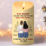 Custom Name Mother Daughter Gifts - Personalized LED Candle