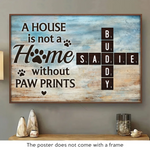 Paw Print Home Decor for Dog Lovers - Poster