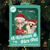 Custom Toy Box Acrylic Ornament - Personalized Christmas Birthday Gifts For Dog Cat Lovers, Dog Dad And Mom, Cat Owners - My World In Fur Form