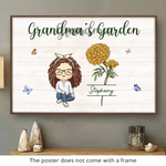 Custom Name Grandma's Garden Gifts - Personalized Poster