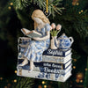 Custom Acrylic Ornament - Personalized Christmas Bookish Gifts For Book Lovers, Bookworms, Readers - Books Are My Love Language