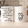 Custom Mug - Personalized Christmas Birthday Gifts For Cat Lovers, Cat Mom And Dad - Daily Dose Of Purr Therapy