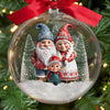 Custom 3D Acrylic Ball Ornament - Personalized Christmas Birthday Gifts For Grandpa, Grandma - Family Magic Starts With You