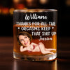 Custom Photo Whiskey Glass - Personalized Anniversary Wedding Gifts For Husband And Wife, Him And Her - Better Together Every Single Day