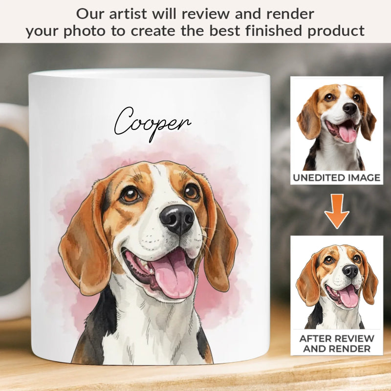 Custom Photo Mug - Personalized Christmas Birthday Gifts For Dog Cat Lovers, Dog Dad And Mom, Cat Owners - My Sunshine Pup