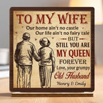 Custom 2-Layered Wooden Plaque - Personalized Anniversary Wedding Gifts For Husband And Wife, Him And Her - Together Feels So Right