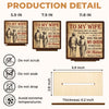 Custom 2-Layered Wooden Plaque - Personalized Anniversary Wedding Gifts For Husband And Wife, Him And Her - Together Feels So Right