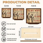 Custom 2-Layered Wooden Plaque - Personalized Anniversary Wedding Gifts For Husband And Wife, Him And Her - Together Feels So Right