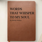 Custom Leather Writing Journal - Personalized Bookish Gifts For Book Lovers, Bookworms, Readers - Moments Turned Into Words