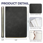 Custom Leather Writing Journal - Personalized Bookish Gifts For Book Lovers, Bookworms, Readers - Moments Turned Into Words