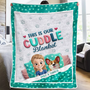 Custom Blanket - Personalized Birthday Gifts For Dog Cat Lovers, Dog Dad And Mom, Cat Owners - Perfect Cuddle Vibes