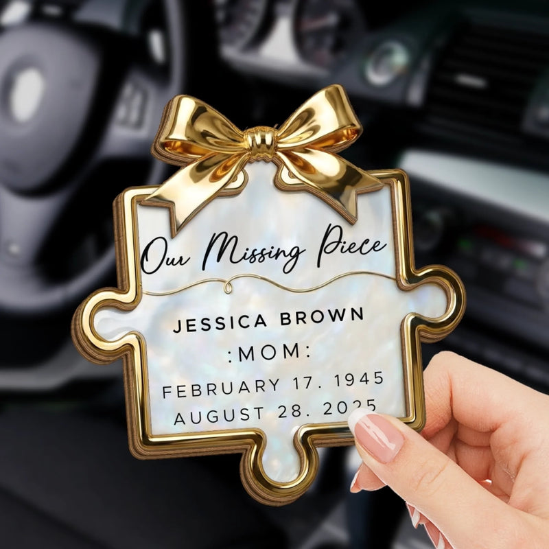 Custom Car Visor Clip - Personalized Memorial Sympathy Gifts For Loss Of Mom, Dad - Forever A Beautiful Soul