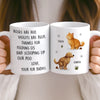 Custom Mug - Personalized Birthday Gifts For Dog Cat Lovers, Dog Dad And Mom, Cat Owners - Cleaning Poop, Earning Love