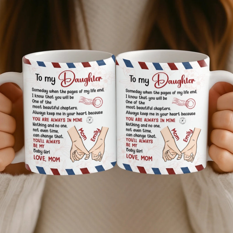 Custom Mug - Personalized Birthday Gifts For Mom, Grandma, Daughter, Granddaughter - Born To Be Loved