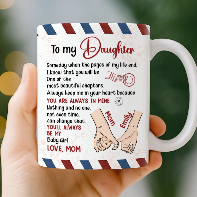 Custom Mug - Personalized Birthday Gifts For Mom, Grandma, Daughter, Granddaughter - Born To Be Loved