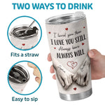 Custom Tumbler - Personalized Anniversary Wedding Gifts For Husband And Wife, Him And Her - Love Feels Right With You