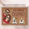 Custom Home Decor Decorative Mat - Personalized Birthday Gifts For Dog Lovers, Dog Dad And Mom - Dogs Make Life Happier