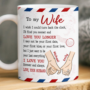 Custom Mug - Personalized Anniversary Wedding Gifts For Husband And Wife, Him And Her - Growing Old Side By Side