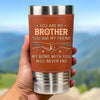 Custom Printed Leather Tumbler - Personalized Birthday Gifts For Dad, Brother, Sister, Kids - Enjoy The Little Sips