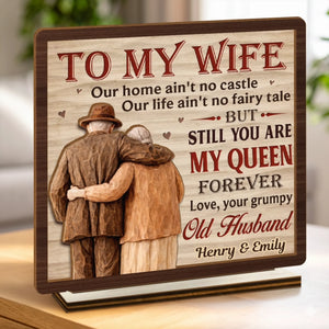 Custom 2-Layered Wooden Plaque - Personalized Anniversary Wedding Gifts For Husband And Wife, Him And Her - Our Bond Feels Natural