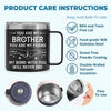 Custom 14oz Stainless Steel Tumbler With Handle -  Personalized Birthday Gifts For Dad, Brother, Sister, Kids - Love In Every Sip