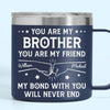 Custom 14oz Stainless Steel Tumbler With Handle -  Personalized Birthday Gifts For Dad, Brother, Sister, Kids - Love In Every Sip