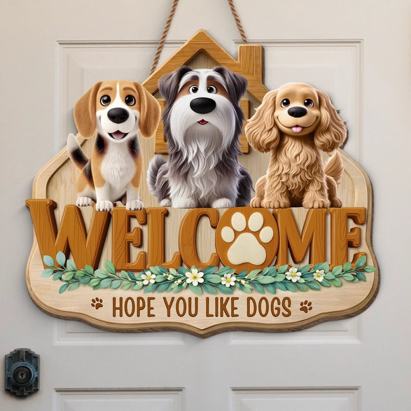 Custom Wood Sign - Personalized Birthday Gifts For Dog Cat Lovers, Dog Dad And Mom, Cat Owners - Paws Make It Home