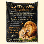 Custom Blanket - Personalized Anniversary Wedding Gifts For Husband And Wife, Him And Her - Two Hearts Growing Forward