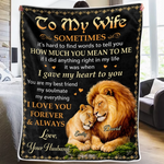 Custom Blanket - Personalized Anniversary Wedding Gifts For Husband And Wife, Him And Her - Two Hearts Growing Forward