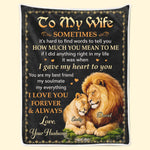 Custom Blanket - Personalized Anniversary Wedding Gifts For Husband And Wife, Him And Her - Two Hearts Growing Forward