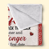 Custom Blanket - Personalized Anniversary Wedding Gifts For Husband And Wife, Him And Her - You And Me Feels Right