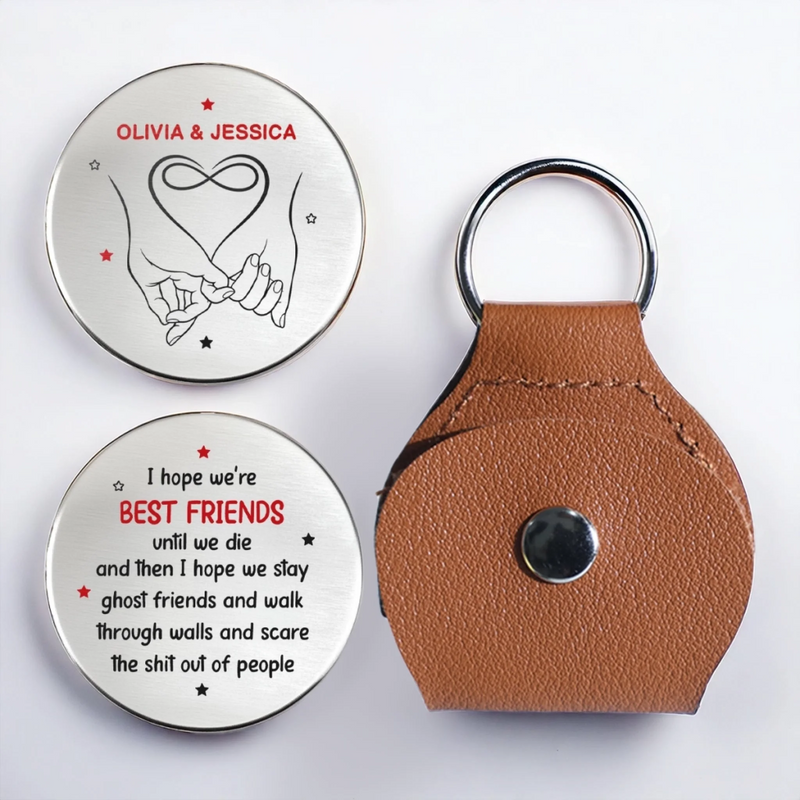Custom Pocket Hug - Personalized Best Friend Birthday Gifts For Women, Besties, Sisters, BFF - Always With You Bestie