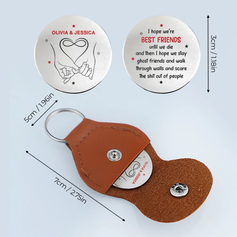 Custom Pocket Hug - Personalized Best Friend Birthday Gifts For Women, Besties, Sisters, BFF - Always With You Bestie
