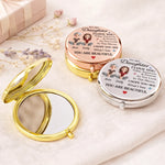 Custom Compact Mirror - Personalized Birthday Gifts For Daughter - My Love Follows You Through Every Chapter