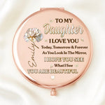 Custom Compact Mirror - Personalized Birthday Gifts For Daughter - My Forever Reason To Smile