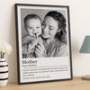 Custom Photo Vertical Poster - Personalized Mother's Day Gifts For Mom, Grandma - A Mother’s Love Never Fades