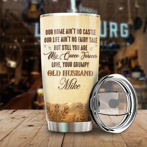 Custom Tumbler - Personalized Anniversary Wedding Gifts For Husband And Wife, Him And Her - Since The Moment I Saw You I Was Yours