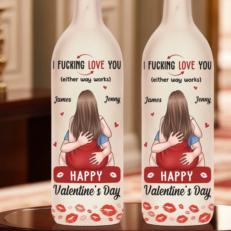 Custom Bottle Lamp - Personalized Anniversary Valentine Wedding Gifts For Husband And Wife, Him And Her - Together We Choose Us