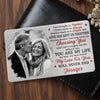 Custom Photo Aluminum Wallet Card - Personalized Anniversary Wedding Gifts For Husband And Wife, Him And Her - Forever Starts With Us