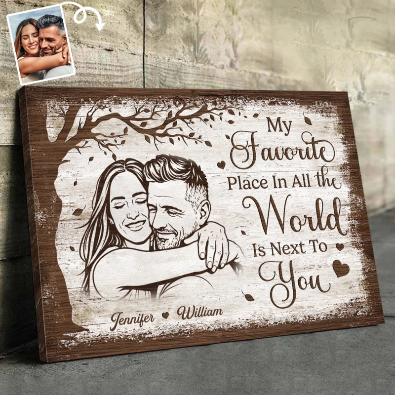Custom Photo Horizontal Canvas - Personalized Anniversary Wedding Gifts For Husband And Wife, Him And Her - Choosing Love Every Morning