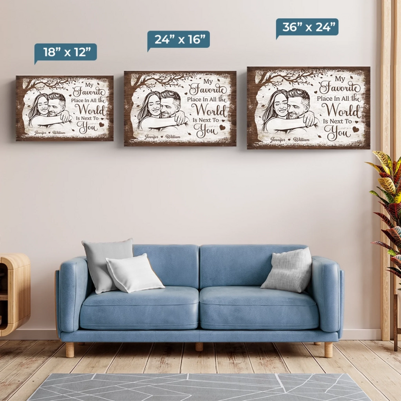 Custom Photo Horizontal Canvas - Personalized Anniversary Wedding Gifts For Husband And Wife, Him And Her - Choosing Love Every Morning