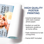 Custom Photo Vertical Poster - Personalized Anniversary Wedding Gifts For Husband, Wife, Couple - Side By Side Feels Safe