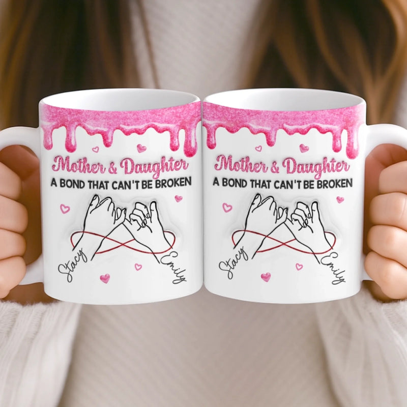 Custom 3D Inflated Effect Printed Mug - Personalized Birthday Gifts For Mom, Daughter - Queen Of My Heart