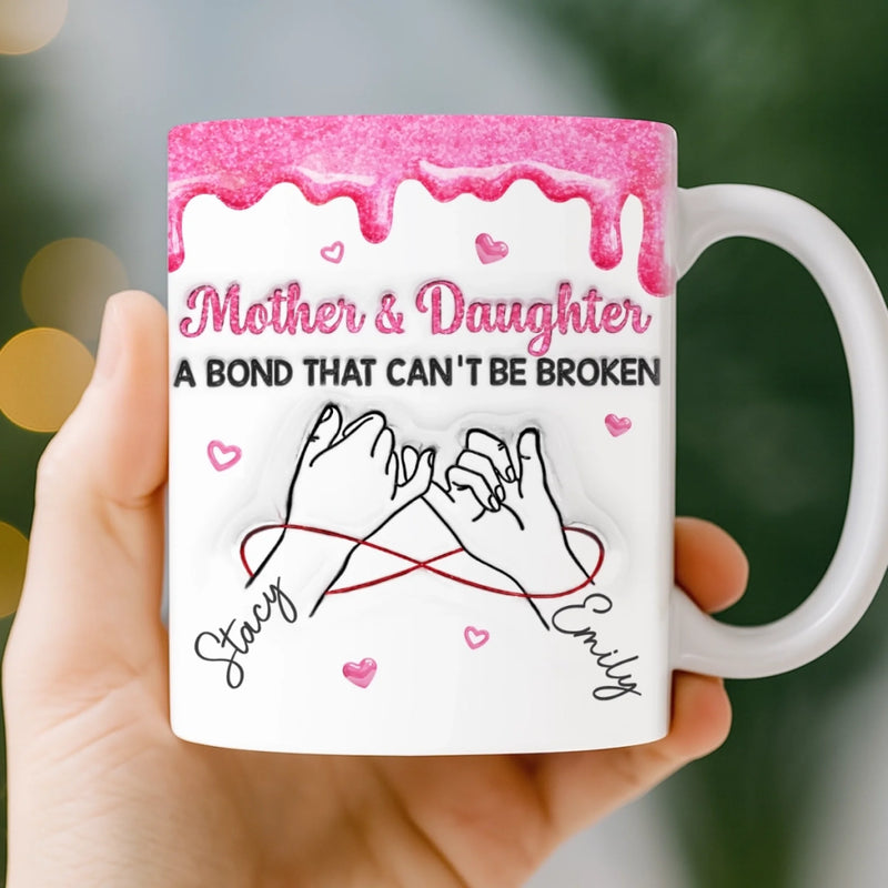 Custom 3D Inflated Effect Printed Mug - Personalized Birthday Gifts For Mom, Daughter - Queen Of My Heart