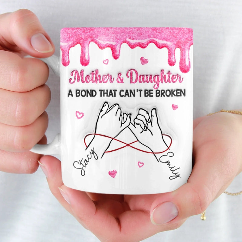 Custom 3D Inflated Effect Printed Mug - Personalized Birthday Gifts For Mom, Daughter - Queen Of My Heart