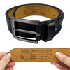 Custom Engraved Leather Belt - Personalized Anniversary Wedding Gifts For Husband And Wife, Him And Her - You Are My Everyday Choice