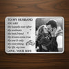 Custom Photo Aluminum Wallet Card - Personalized Anniversary Wedding Gifts For Husband And Wife, Him And Her - Our Hearts Stay In Sync