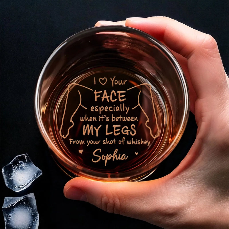 Custom Whiskey Glass - Personalized Anniversary Wedding Gifts For Husband And Wife, Him And Her, Wine, Bourbon, Whiskey Lovers - Life Feels Kinder With You