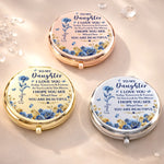 Custom Compact Mirror - Personalized Birthday Gifts For Daughter - Forever My Little Girl